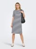 JDY Kleid "Isa" in Weiß/ Dunkelblau