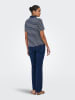 JDY Poloshirt "Helga" donkerblauw/wit
