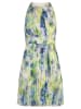 APART Plisseekleid in Grün/ Blau