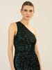 APART Paillettenkleid in Dunkelgrün