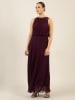 APART Plisseekleid in Aubergine