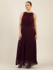 APART Plisseekleid in Aubergine
