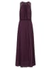 APART Plisseekleid in Aubergine