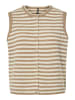 Pieces Gebreide gilet "Pcmalou" beige