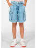 Blue Effect Shorts in Blau