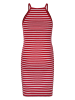 Blue Effect Kleid in Rot/ Weiß