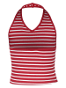 Blue Effect Top in Rot/ Weiß