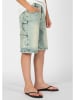 Blue Effect Jeans-Cargoshorts - Relaxed fit - in Grau