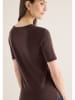 Cecil Koszulka w kolorze ciemnobrązowym