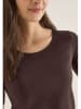 Cecil Koszulka w kolorze ciemnobrązowym