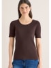 Cecil Koszulka w kolorze ciemnobrązowym