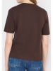 Cecil Koszulka w kolorze ciemnobrązowym