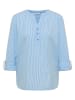 Cecil Bluse in Hellblau/ Weiß