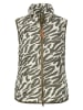 Camel Active Doorgestikte bodywarmer wit/kaki