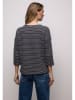 Street One Longsleeve donkerblauw/taupe