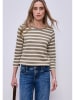 Street One Trui taupe/wit