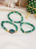 L'Atelier de Gaia 3-delige set: armbanden met edelstenen