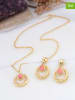 L'Atelier de Gaia 2-delige sieradenset: ketting en oorstekers