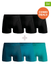 Muchachomalo 6-delige set: boxershorts zwart/turquoise