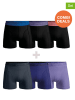 Muchachomalo 6er-Set: Boxershorts in Schwarz/ Lila