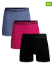Muchachomalo 3er-Set: Boxershorts in Schwarz/ Pink/ Lila