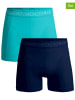 Muchachomalo 2-delige set: boxershorts donkerblauw/turquoise