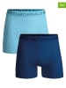Muchachomalo 2er-Set: Boxershorts in Hellblau/ Blau