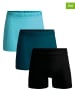 Muchachomalo 3er-Set: Boxershorts in Schwarz/ Blau/ Hellblau