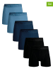 Muchachomalo 6er-Set: Boxershorts in Schwarz/ Dunkelblau/ Hellblau