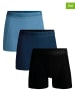 Muchachomalo 3-delige set: boxershorts zwart/donkerblauw/lichtblauw