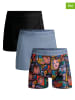 Muchachomalo 3-delige set: boxershorts zwart/lichtblauw