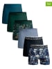 Muchachomalo 6-delige set: boxershorts zwart/donkergroen/lichtblauw