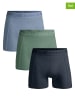 Muchachomalo 3er-Set: Boxershorts in Schwarz/ Mint/ Hellblau