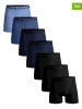 Muchachomalo 7er-Set: Boxershorts in Schwarz/ Blau