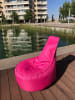 FLORIANE GARDEN Worek w kolorze różowym do siedzenia - 60 x 70 x 30 cm