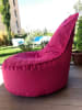 FLORIANE GARDEN Worek w kolorze różowym do siedzenia - 60 x 70 x 30 cm