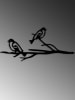 Scandinavia Concept Ozdoba "Bird on the Branch" w kolorze czarnym na drzewo - 40 x 20 cm