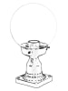 FLORIANE GARDEN Buitenlamp zwart - (H)35 x Ø 20 cm