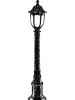 FLORIANE GARDEN Buitenlamp bruin - (H)95 x Ø 16 cm