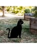 HanahHome Gartendekoration "Cat 02" in Schwarz - (B)20 x (H)38 cm