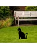 HanahHome Gartendekoration "Cat 02" in Schwarz - (B)20 x (H)38 cm