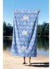 FLORIANE GARDEN Strandtuch "Enjoy Summer Night" in Blau/ Pink