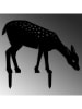 HanahHome Dekoracja ogrodowa "Gazelle 01" w kolorze czarnym - 72 x 64 cm