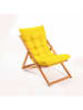 FLORIANE GARDEN Klappstuhl in Hellbraun/ Gelb - (B)59 x (H)90 x (T)44 cm