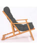 FLORIANE GARDEN Klappstuhl in Hellbraun/ Grau - (B)66 x (H)110 x (T)48 cm