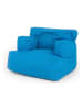 FLORIANE GARDEN Sitzsack in Hellblau - (B)80 x (H)80 x (T)30 cm