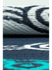 FLORIANE GARDEN Outdoortapijt donkerblauw/turquoise