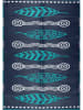 FLORIANE GARDEN Outdoortapijt donkerblauw/turquoise