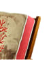 FLORIANE GARDEN Stuhlkissen in Beige/ Rot