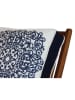 FLORIANE GARDEN Stoelkussen wit/donkerblauw